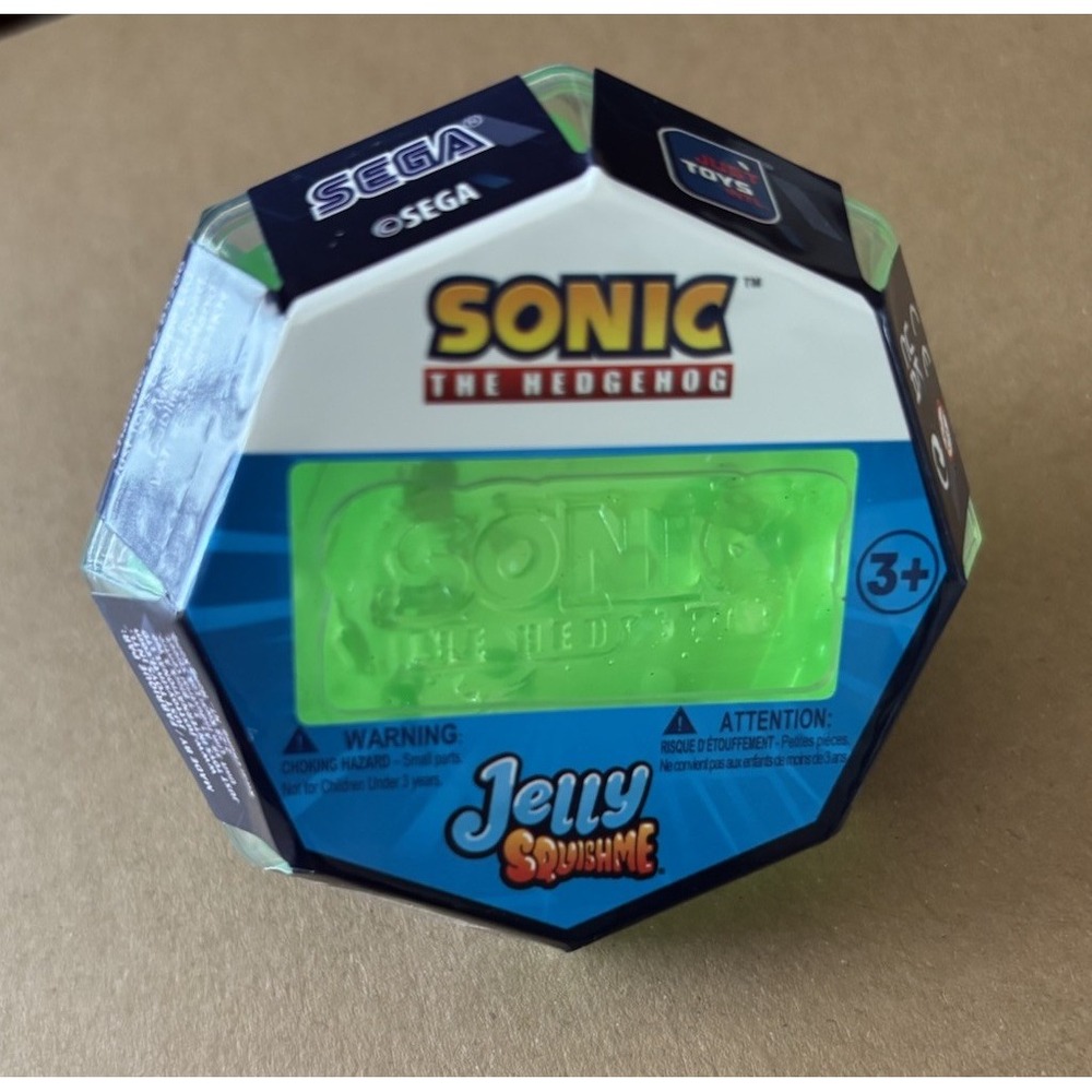 Sonic the Hedgehog Jelly SquishMe Gem Squishy Figure New Rare HTF